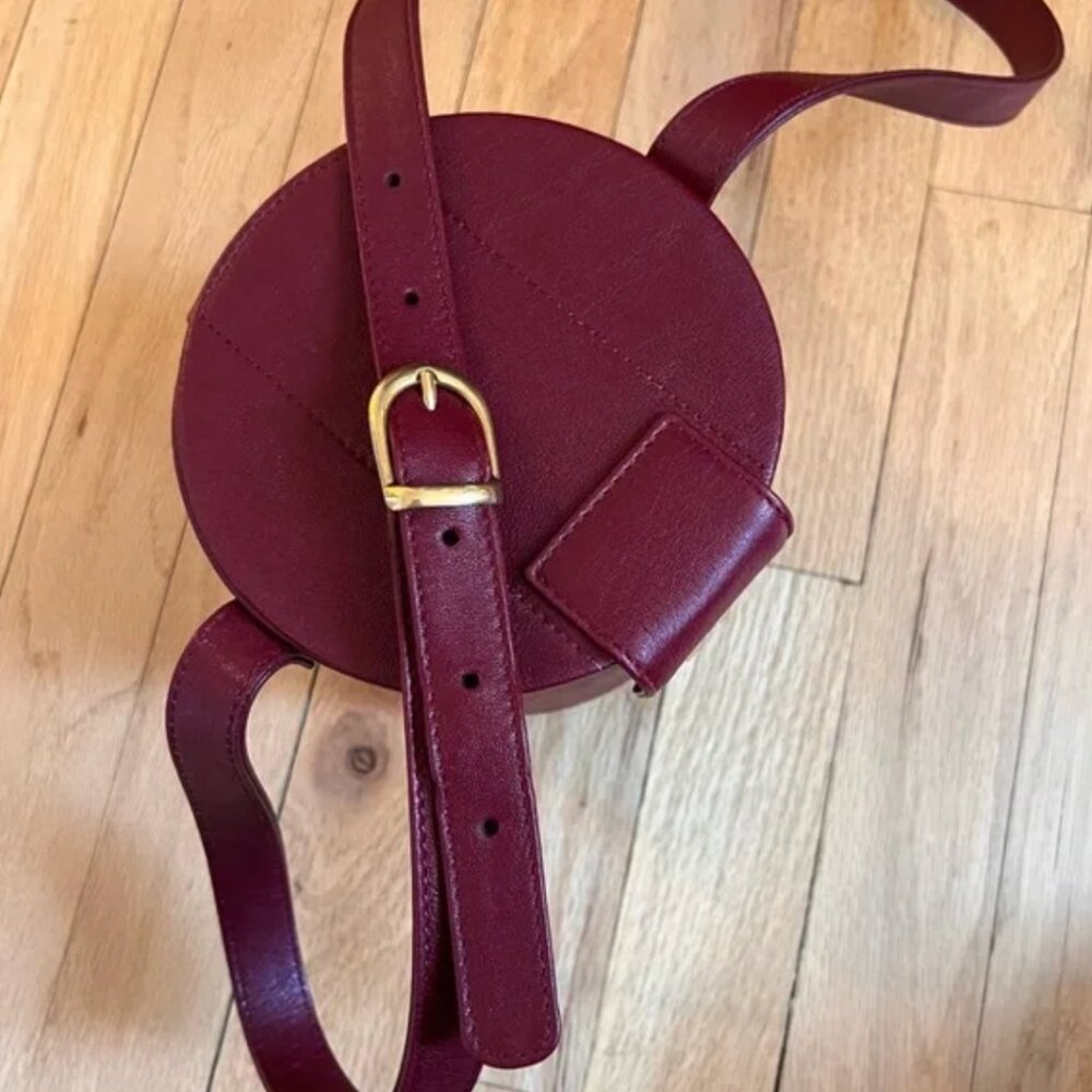 Doen Sylvie Red leather purse crossbody bag - Picture 2 of 5